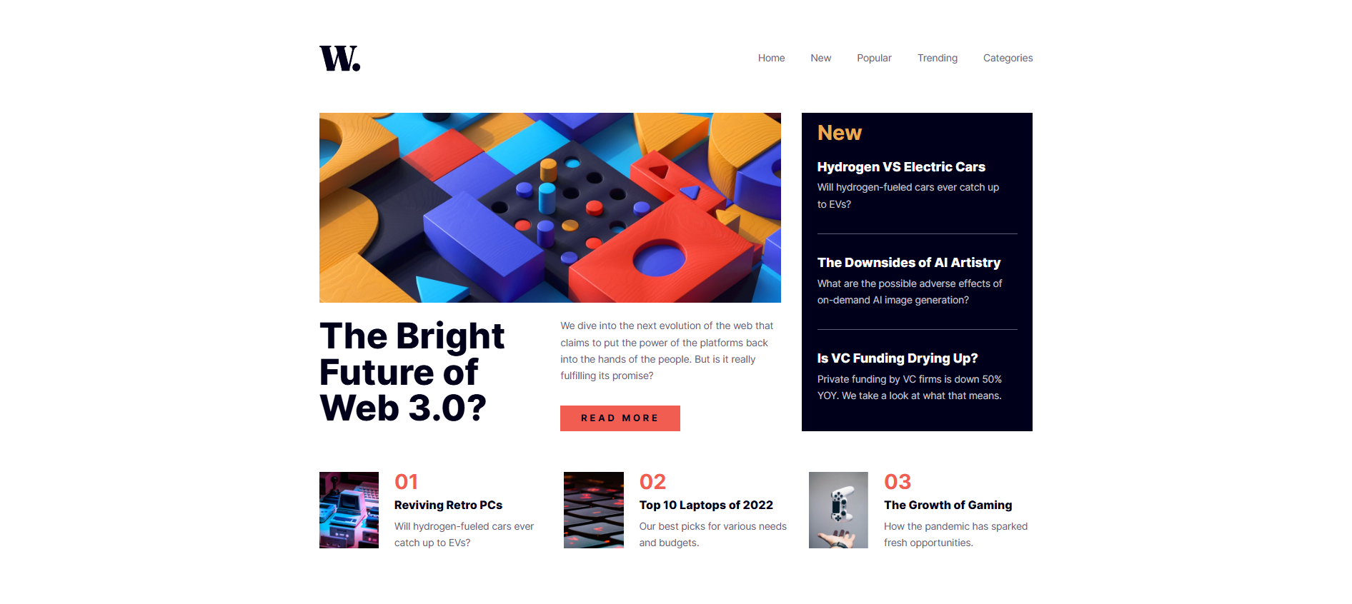 Tampilan antarmuka Design Portfolio