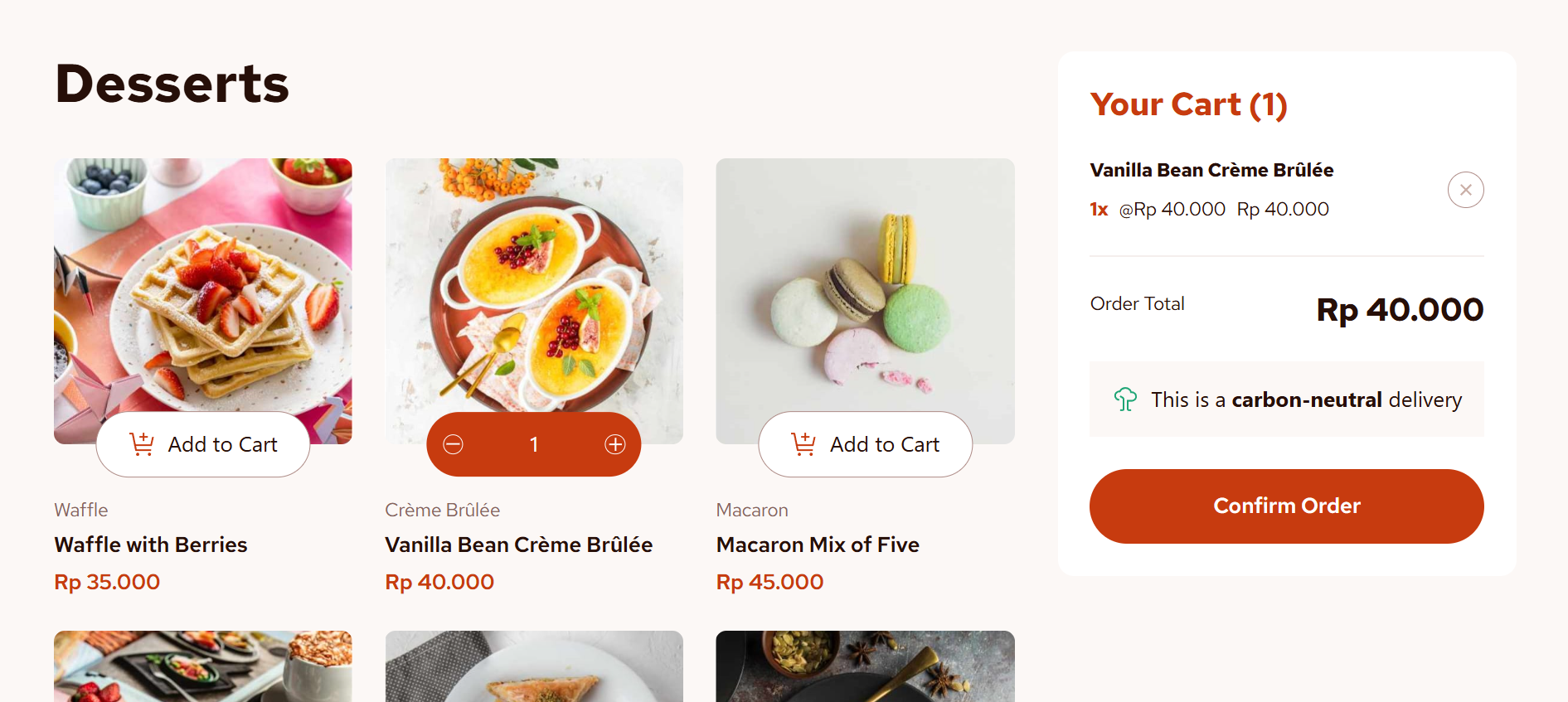 Tampilan antarmuka Design Portfolio